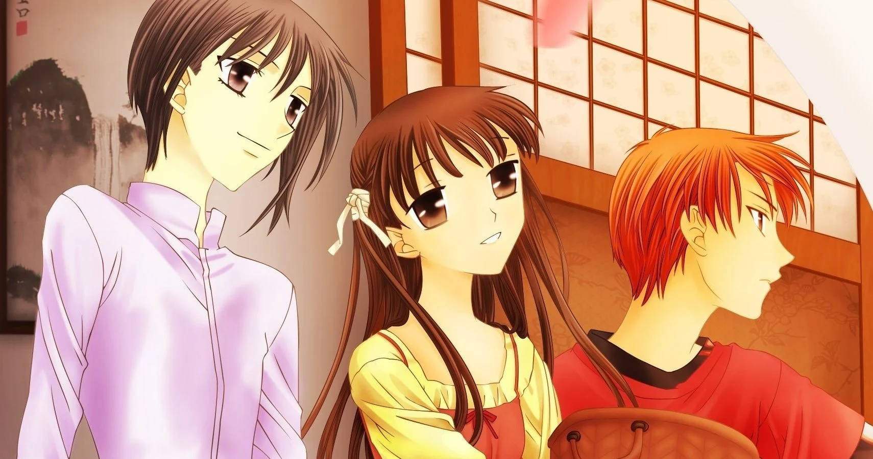 Fruits Basket, anime, three anime characters, HD Desktop Wallpaper