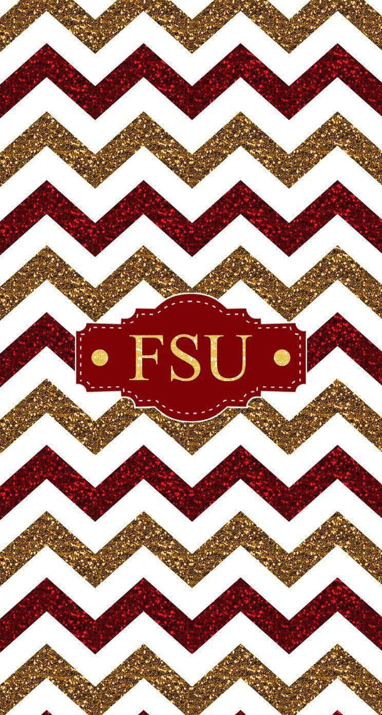 FSU, glittery red, gold, HD Phone Wallpaper