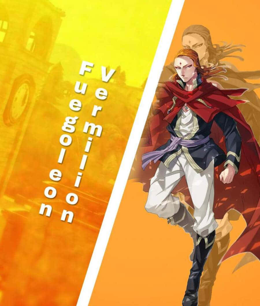 Fuegoleon Vermillion, red cloak, white pants, SD Phone Wallpaper