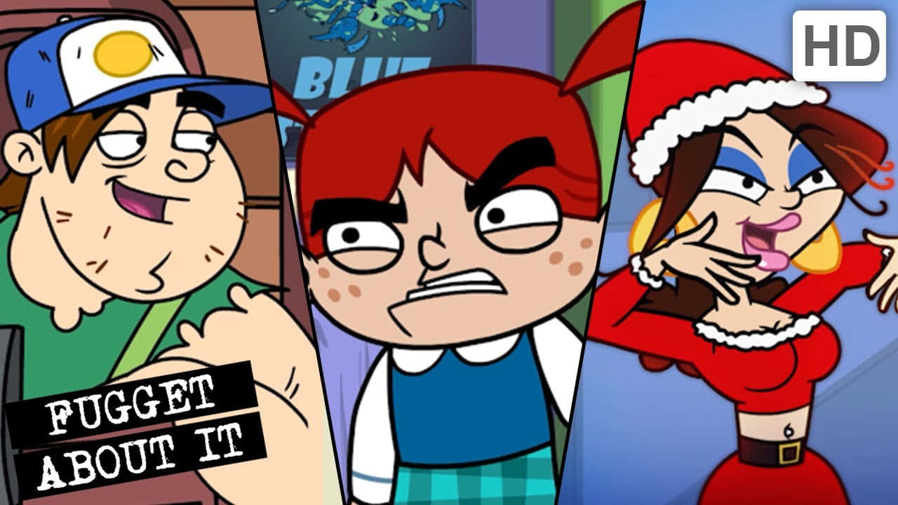Fugget About It, tri-cut scene, split-screen scene, HD Desktop Wallpaper