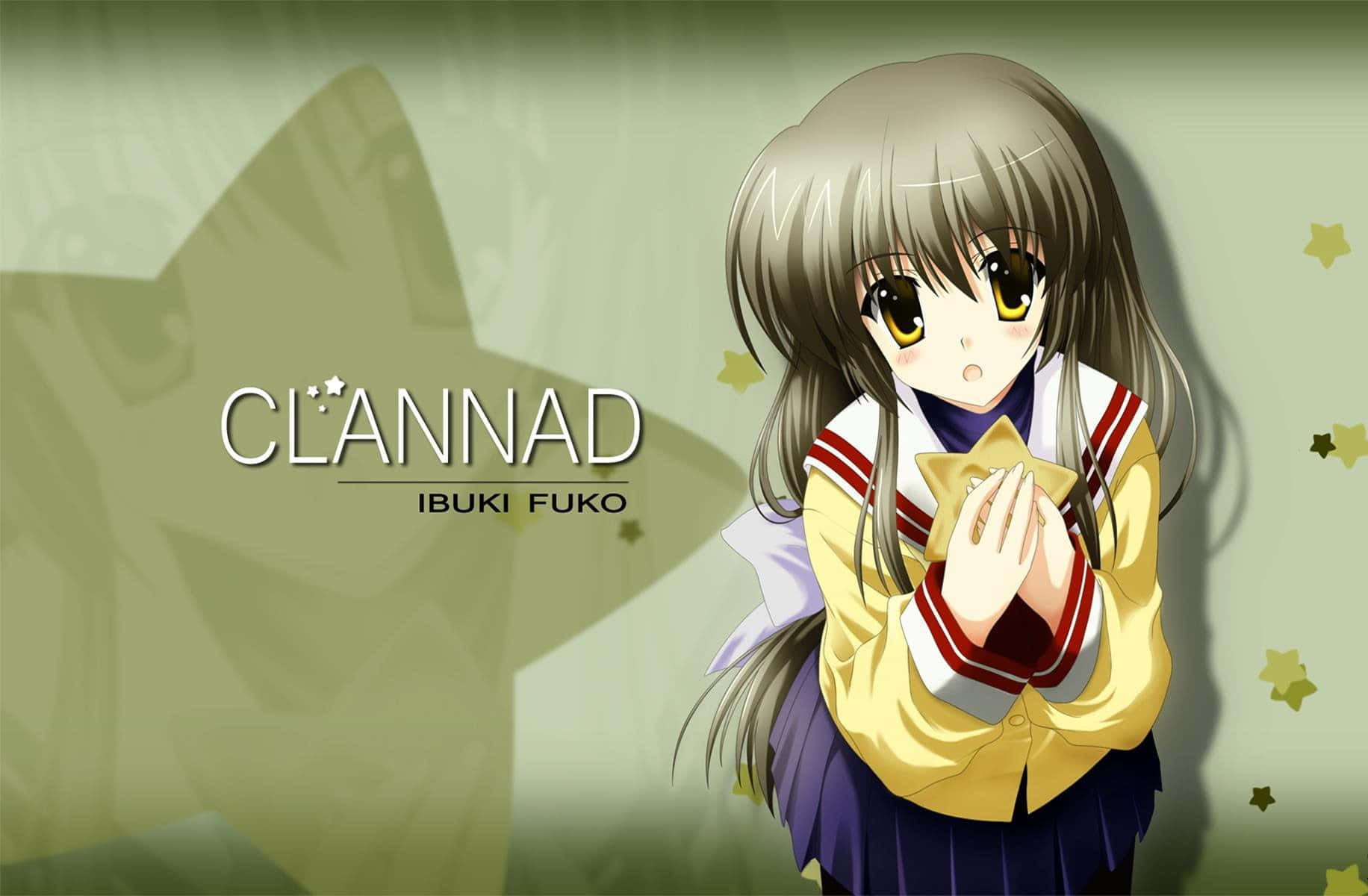Fuko Ibuki, starfish enthusiast, yellow school uniform, HD Desktop Wallpaper