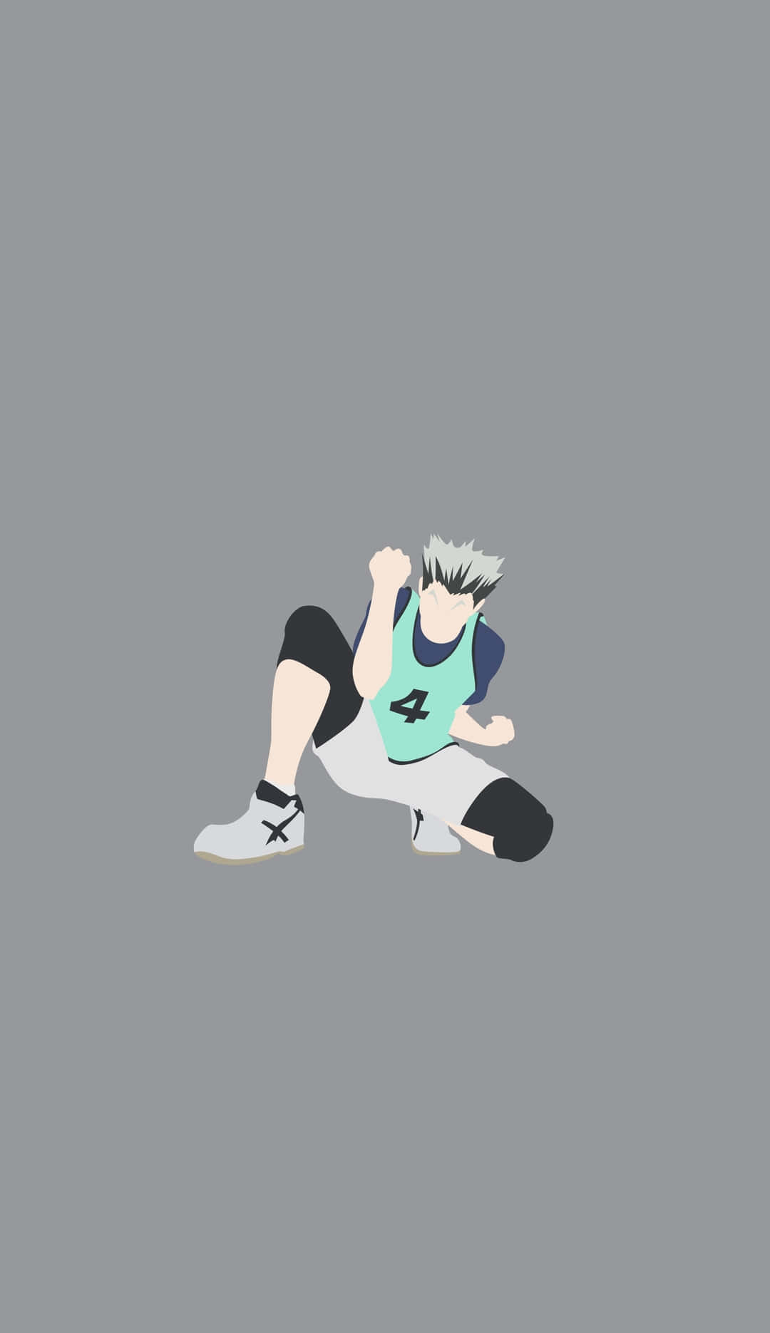 Fukurodani, teal jersey, number four, HD Phone Wallpaper