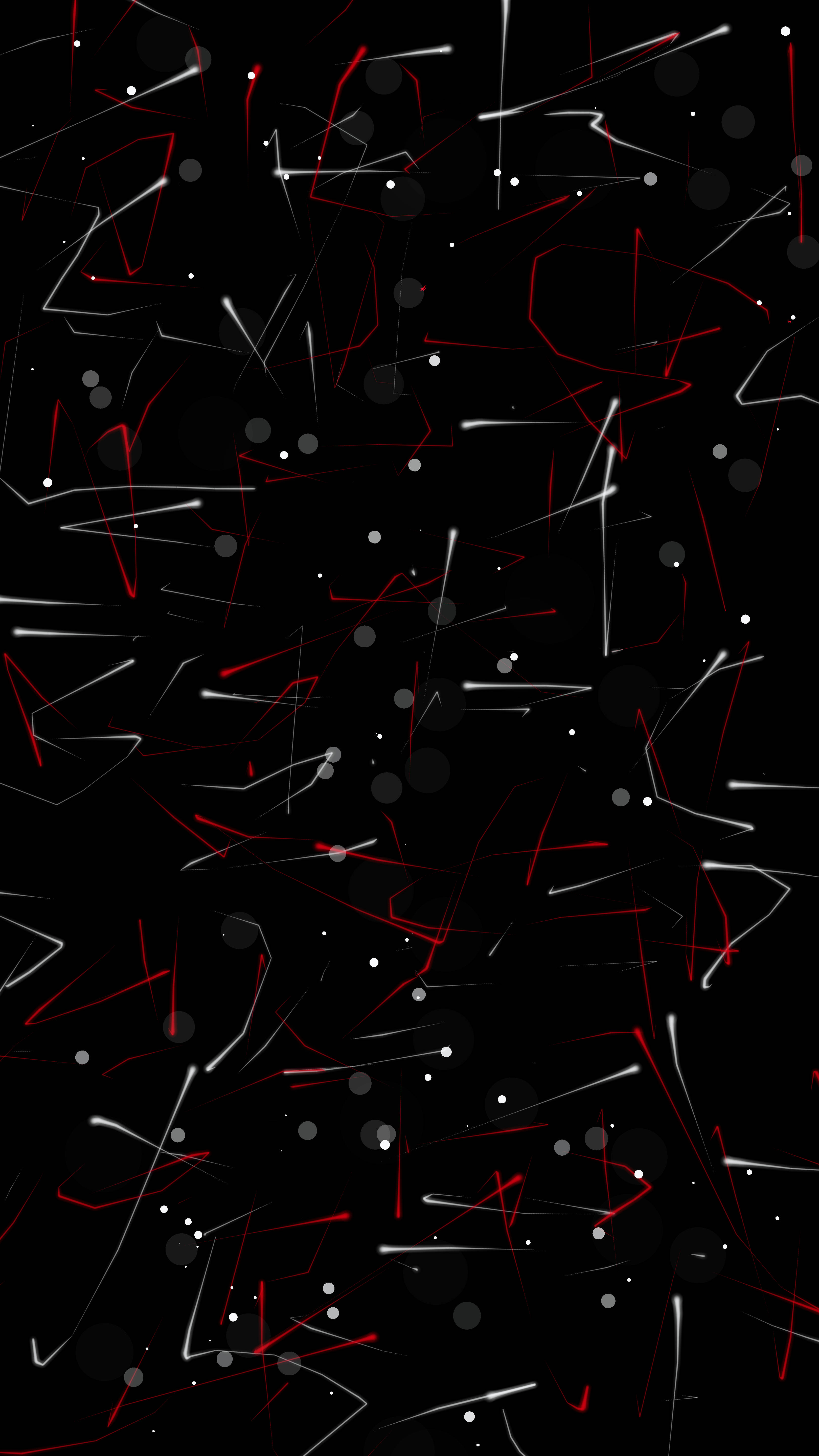 abstract strokes, red and white lines, dots, 5K Phone Wallpaper