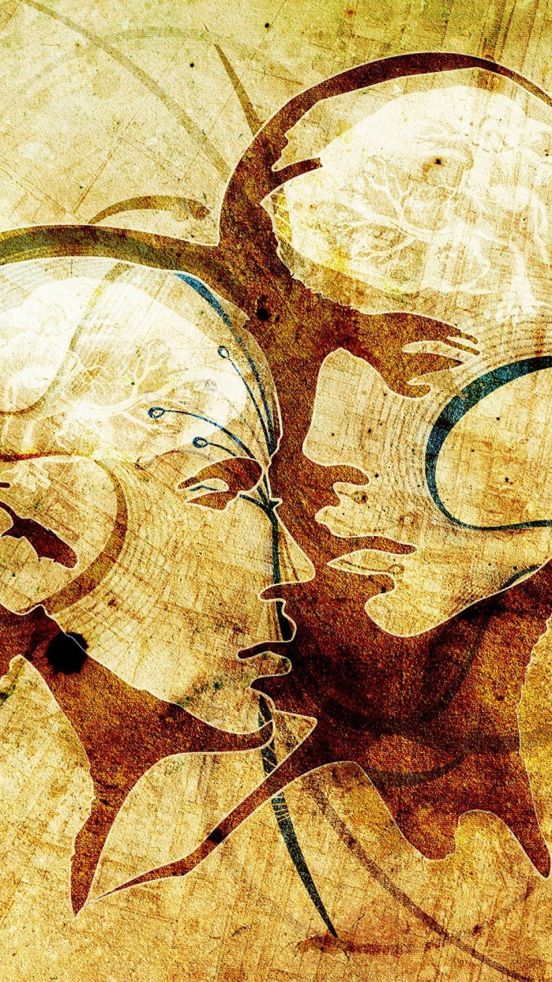 Full HD Tablet, sepia, portrait art, Full HD Phone Wallpaper