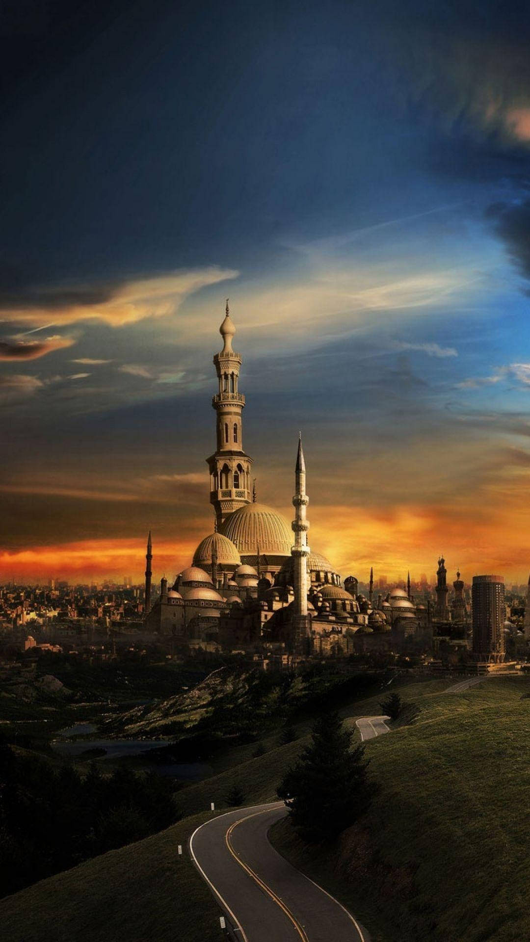 Full HD Tablet, mosque, domes, Full HD Phone Wallpaper