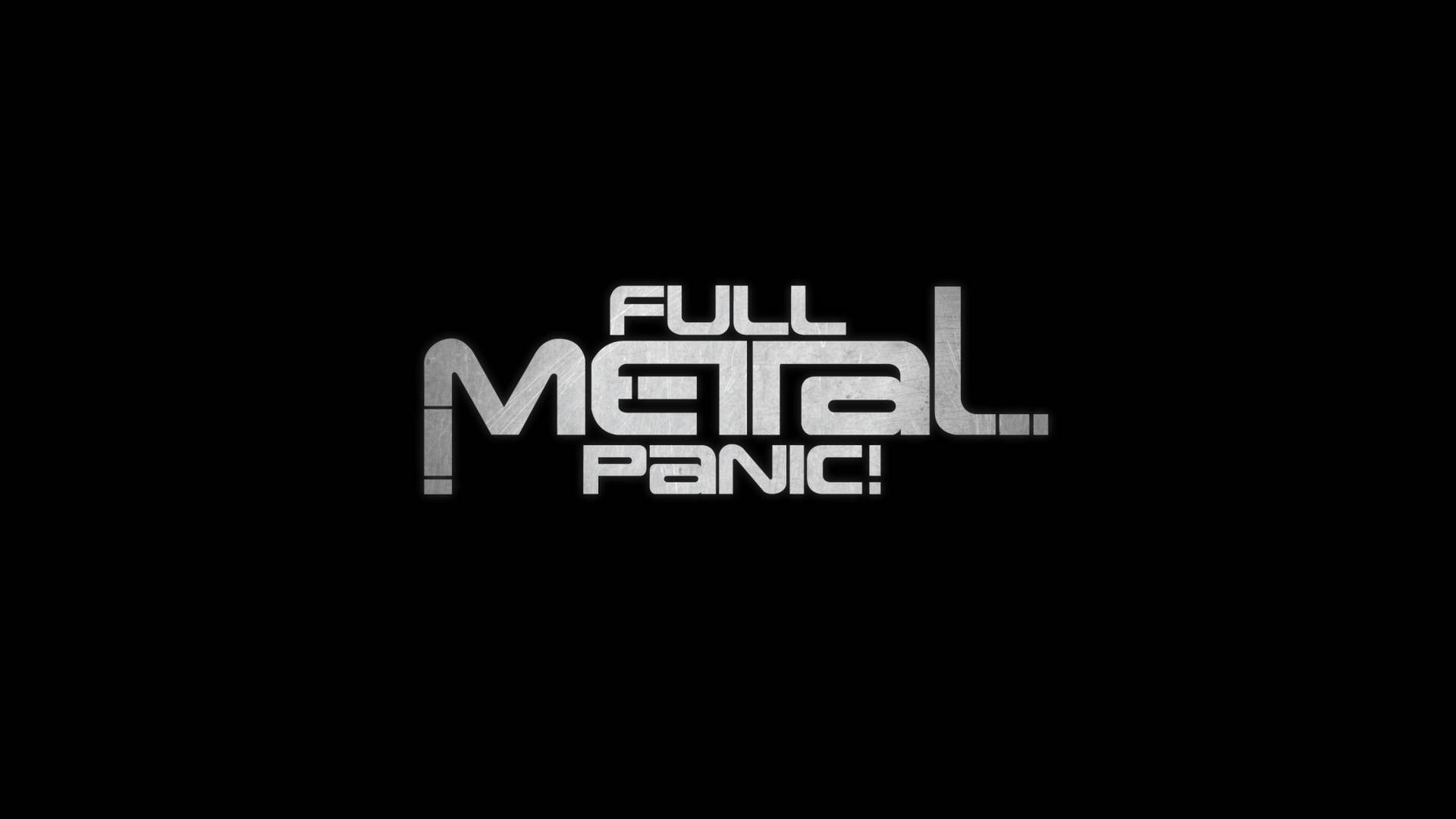 Full Metal Panic!, metallic silver, black background, Full HD Desktop Wallpaper