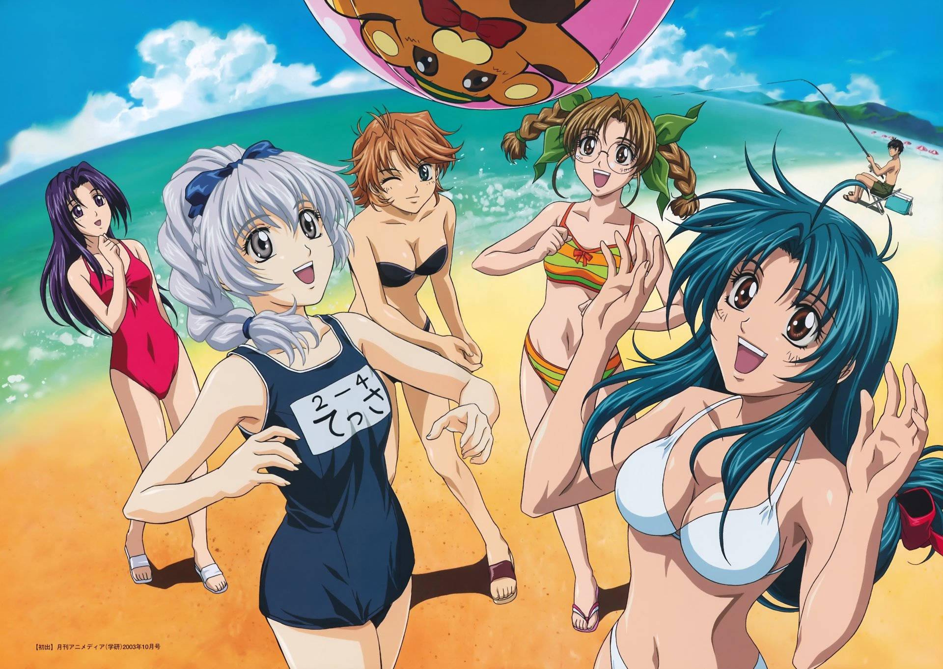 Full Metal Panic, anime girls, swimsuits, Full HD Desktop Wallpaper