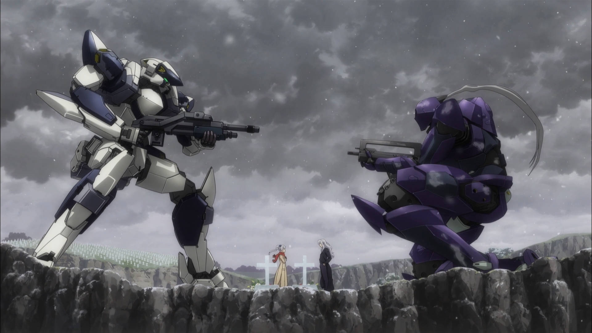 Full Metal Panic, giant mechs, rocky cliff, Full HD Desktop Wallpaper