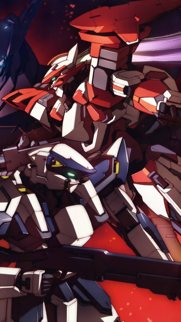 Full Metal Panic, anime mechs, red white and blue, HD Phone Wallpaper