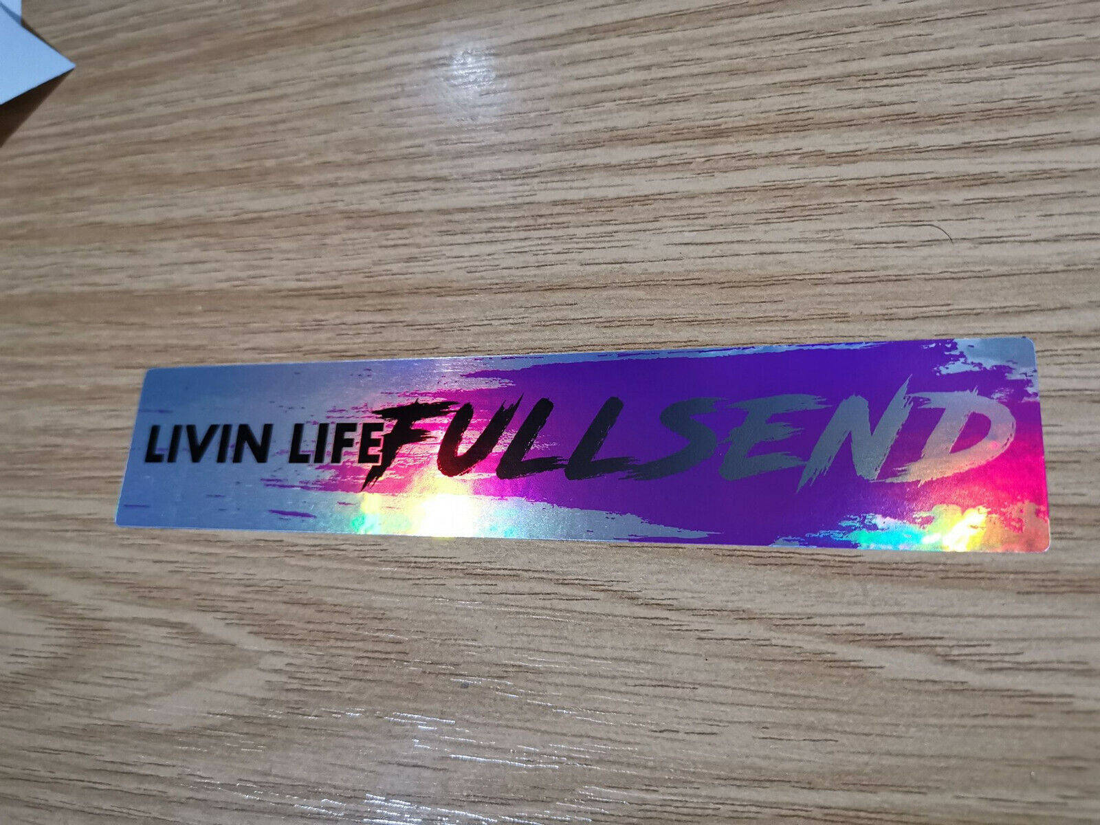 Full Send, LIVIN LIFE FULL SEND, holographic sticker, HD Desktop Wallpaper