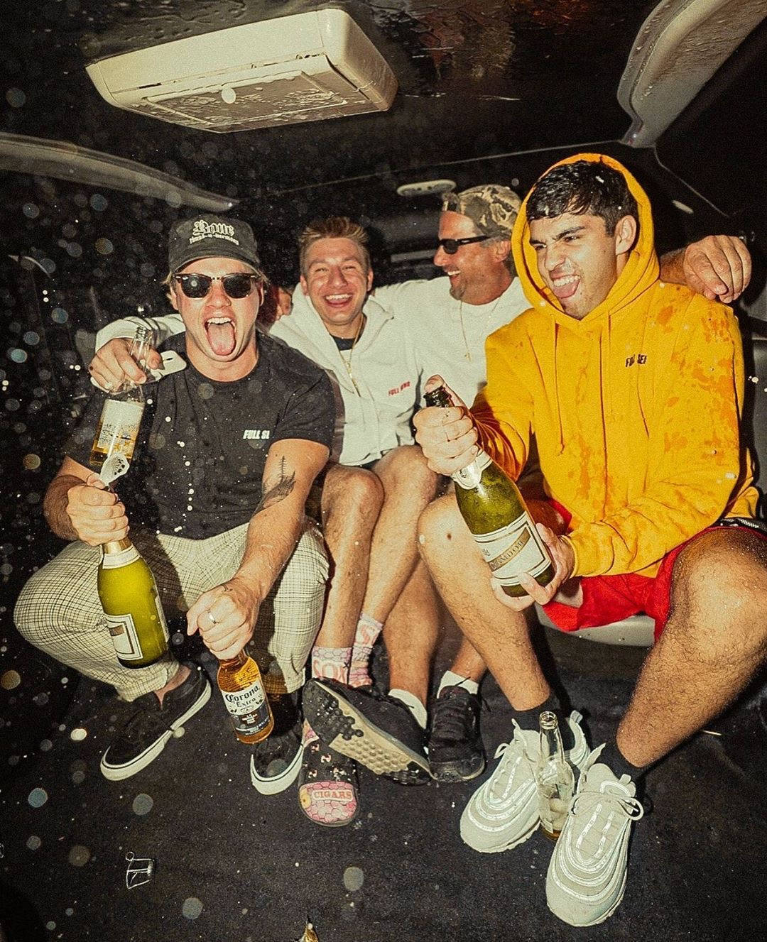 Full Send, champagne, confetti, HD Phone Wallpaper
