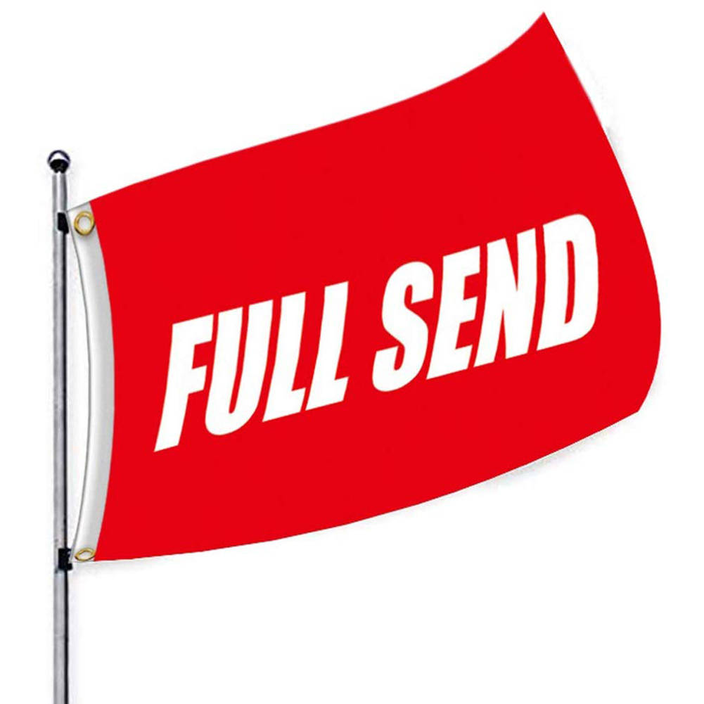 FULL SEND, red, white, SD Desktop Wallpaper