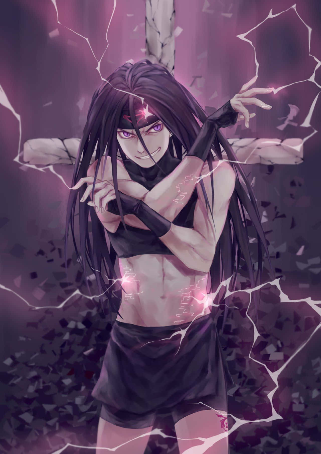 Envy, Fullmetal Alchemist, long black hair, HD Phone Wallpaper