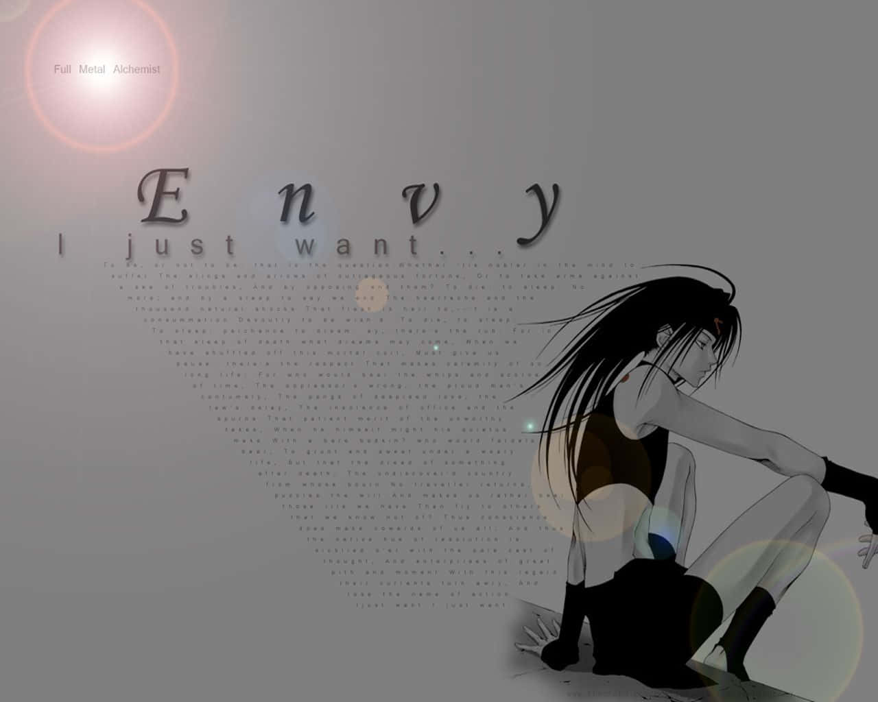 Envy, Fullmetal Alchemist, long black hair, HD Desktop Wallpaper