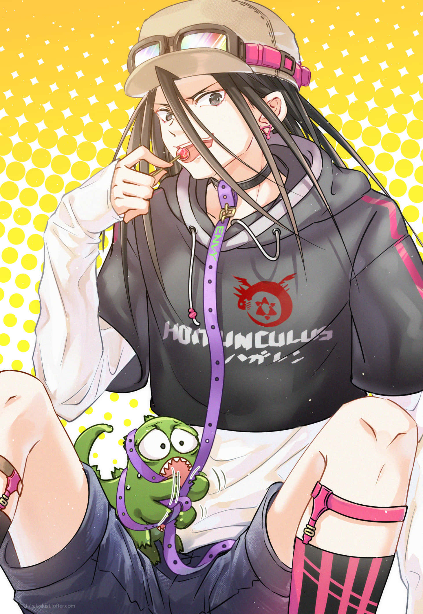 Fullmetal Alchemist Envy, Envy, lollipop, Full HD Phone Wallpaper