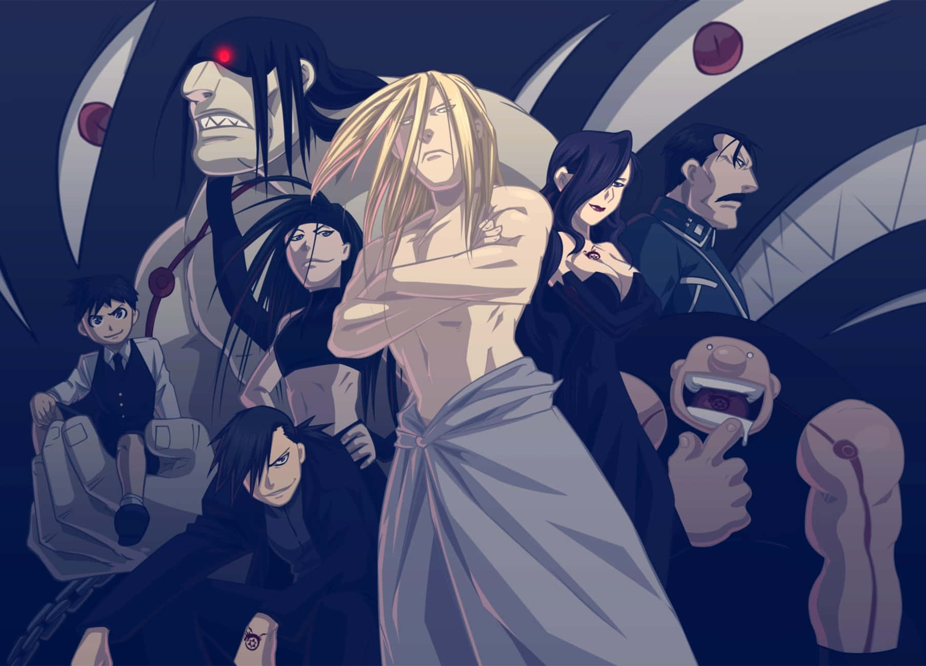 Fullmetal Alchemist, Gluttony, blonde figure, HD Desktop Wallpaper