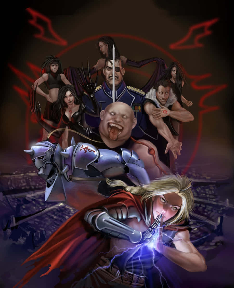 Fullmetal Alchemist, Gluttony, dark cityscape, SD Phone Wallpaper