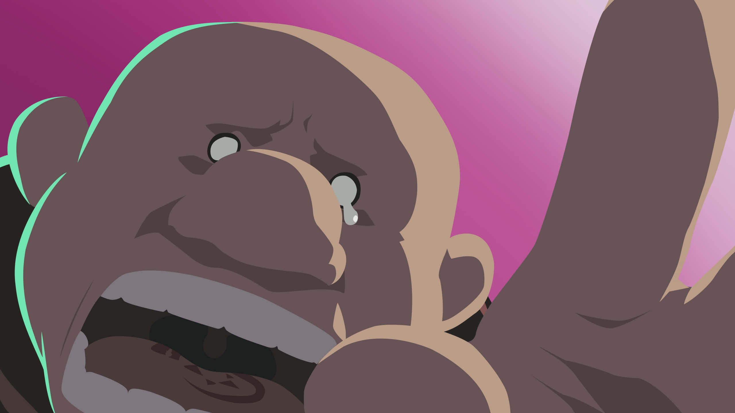 Gluttony, Fullmetal Alchemist, cartoon monkey, 2K Desktop Wallpaper