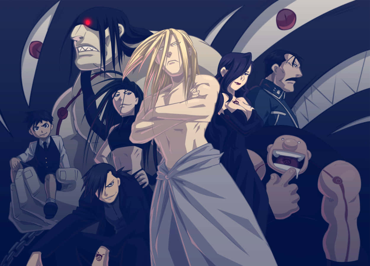 Fullmetal Alchemist Lust, blonde figure, menacing characters, SD Desktop Wallpaper