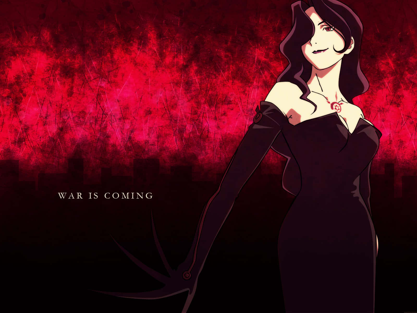 Lust, Fullmetal Alchemist, black dress, HD Desktop Wallpaper