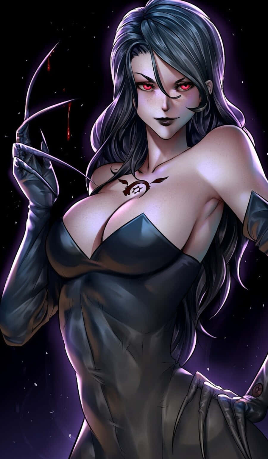 Fullmetal Alchemist, Lust, dark-haired anime woman, HD Phone Wallpaper