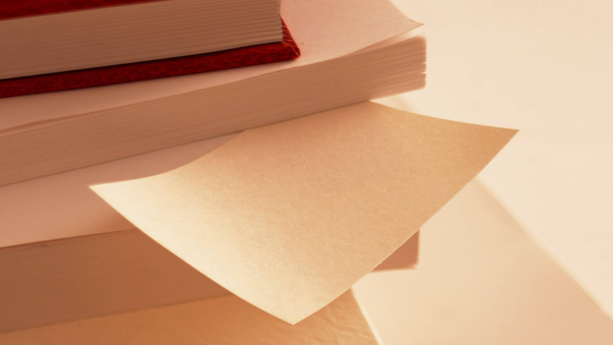educational paper sheets, stack of books, single sheet of paper, Full HD Desktop Wallpaper