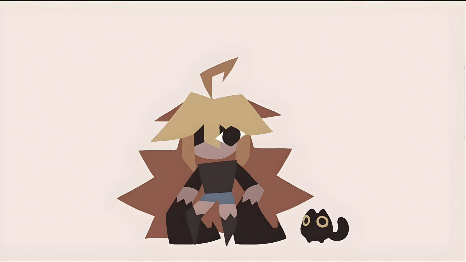 Fundamental Paper Education, blonde hair, brown cloak, Full HD Desktop Wallpaper