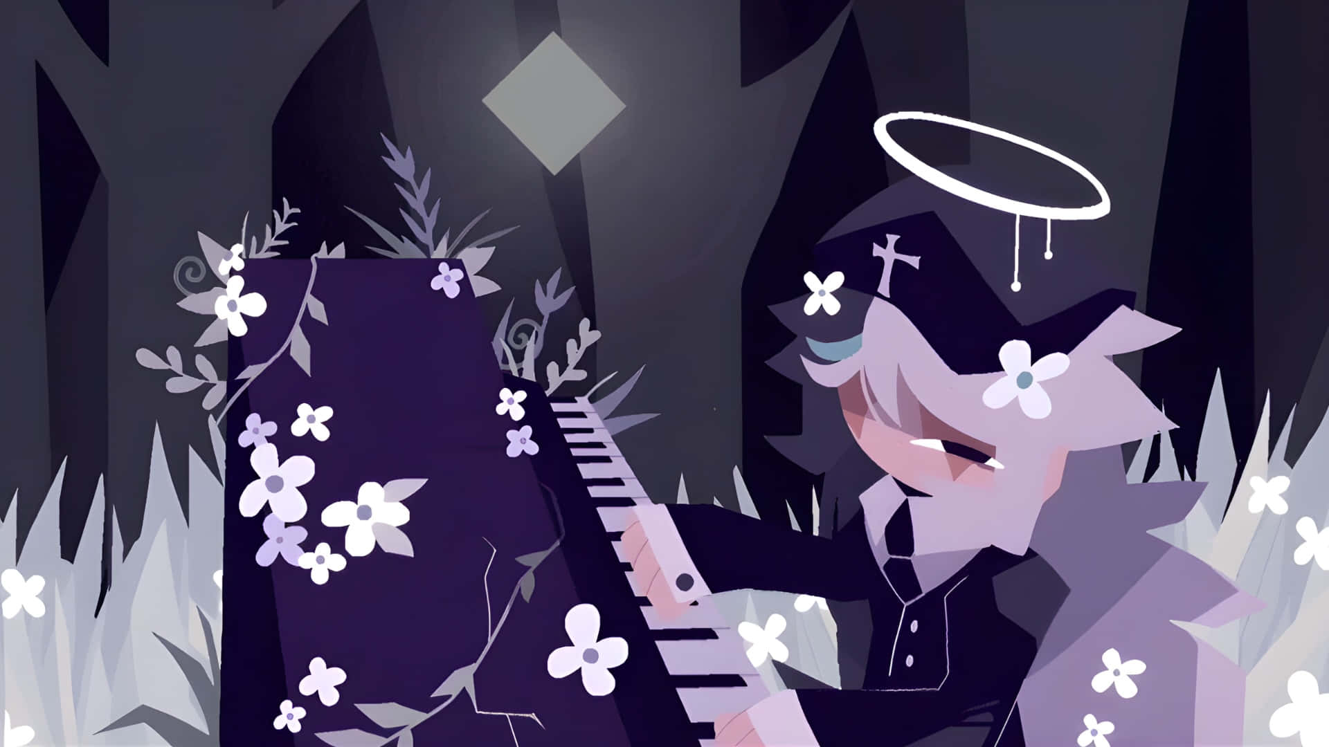 Fundamental Paper Education, angel, halo, Full HD Desktop Wallpaper