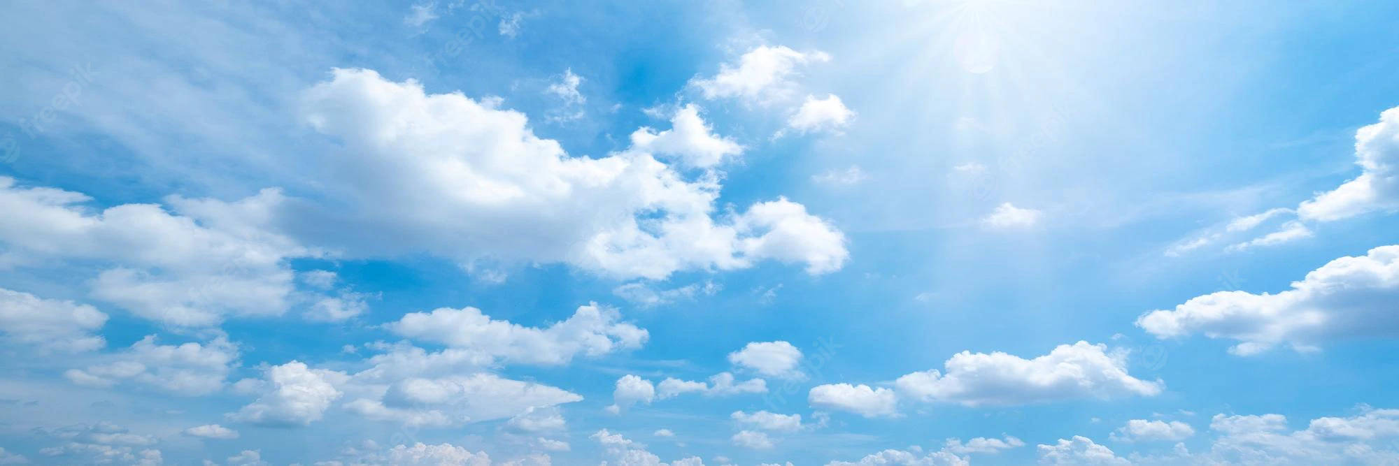 Funeral Clouds, light blue skies, fluffy white clouds, Full HD Desktop Wallpaper