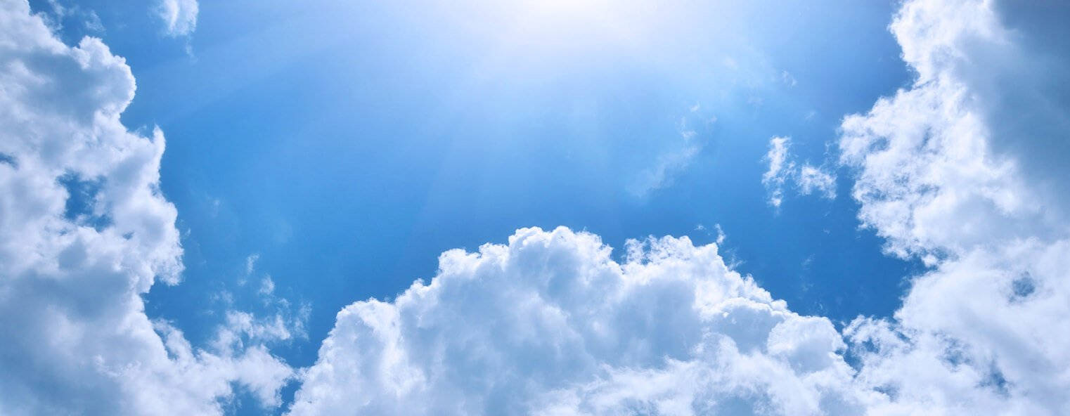 Funeral Clouds, Sunrays, bright blue sky, HD Desktop Wallpaper