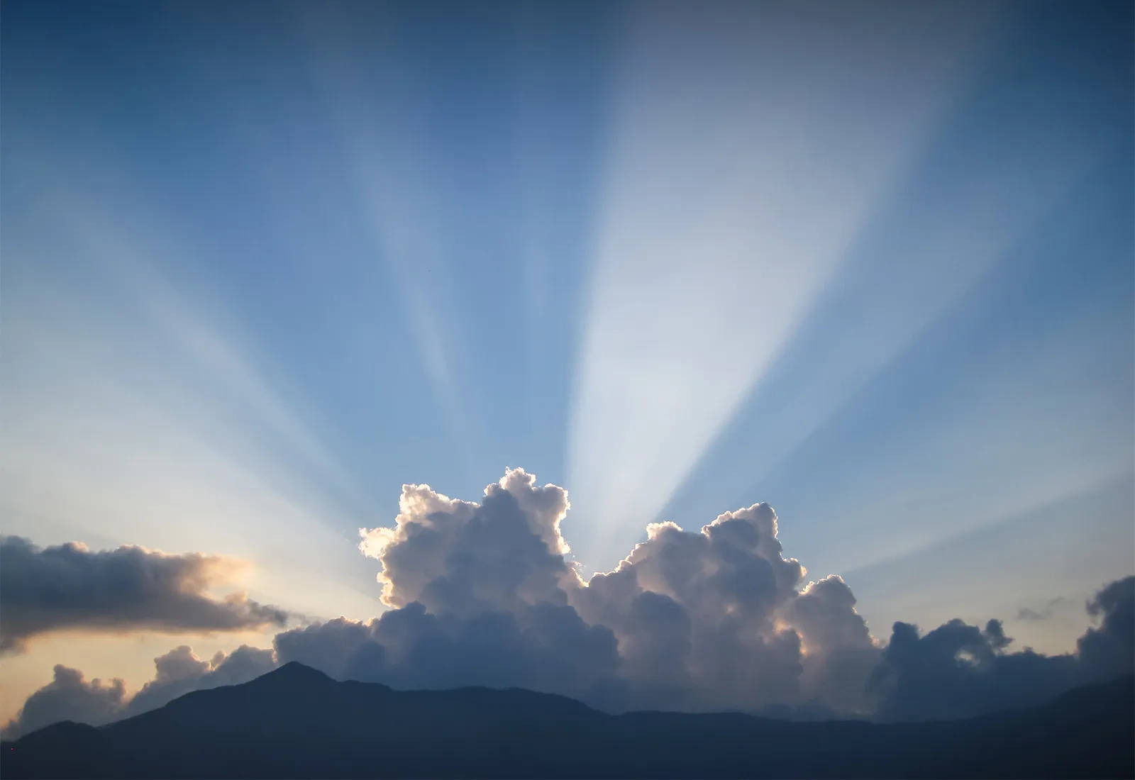 Funeral Clouds, golden hour, dramatic clouds, HD Desktop Wallpaper