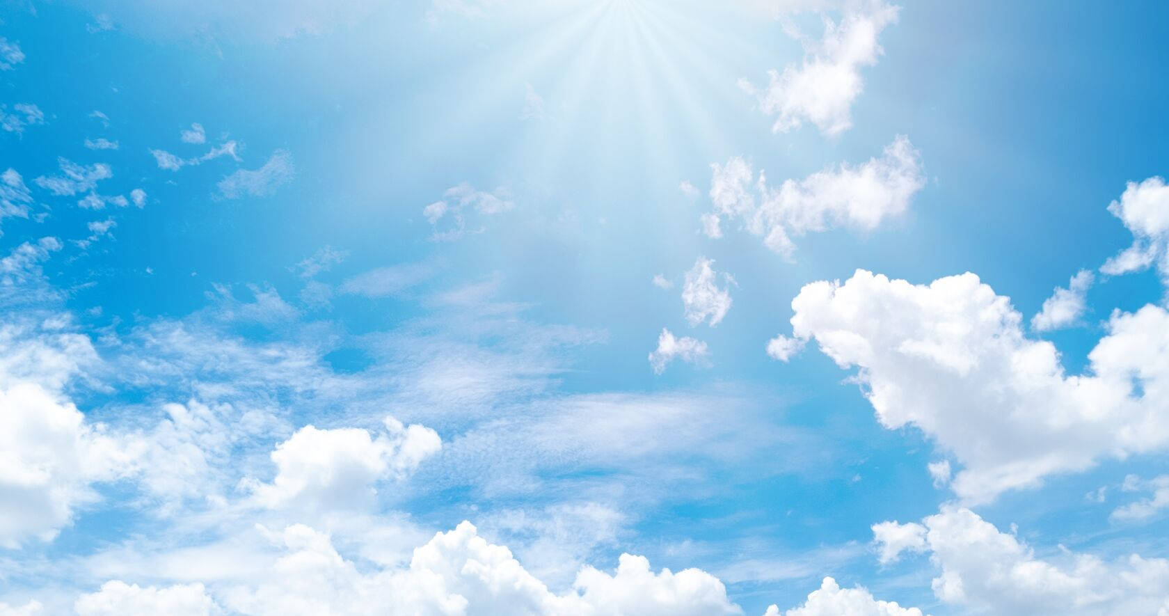 Funeral Clouds, sun beams, fluffy white clouds, HD Desktop Wallpaper