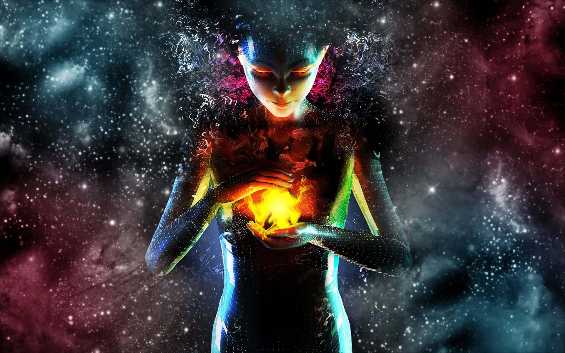 funk, 1920 x 1200 wallpaper, glowing humanoid figure, Full HD Desktop Wallpaper