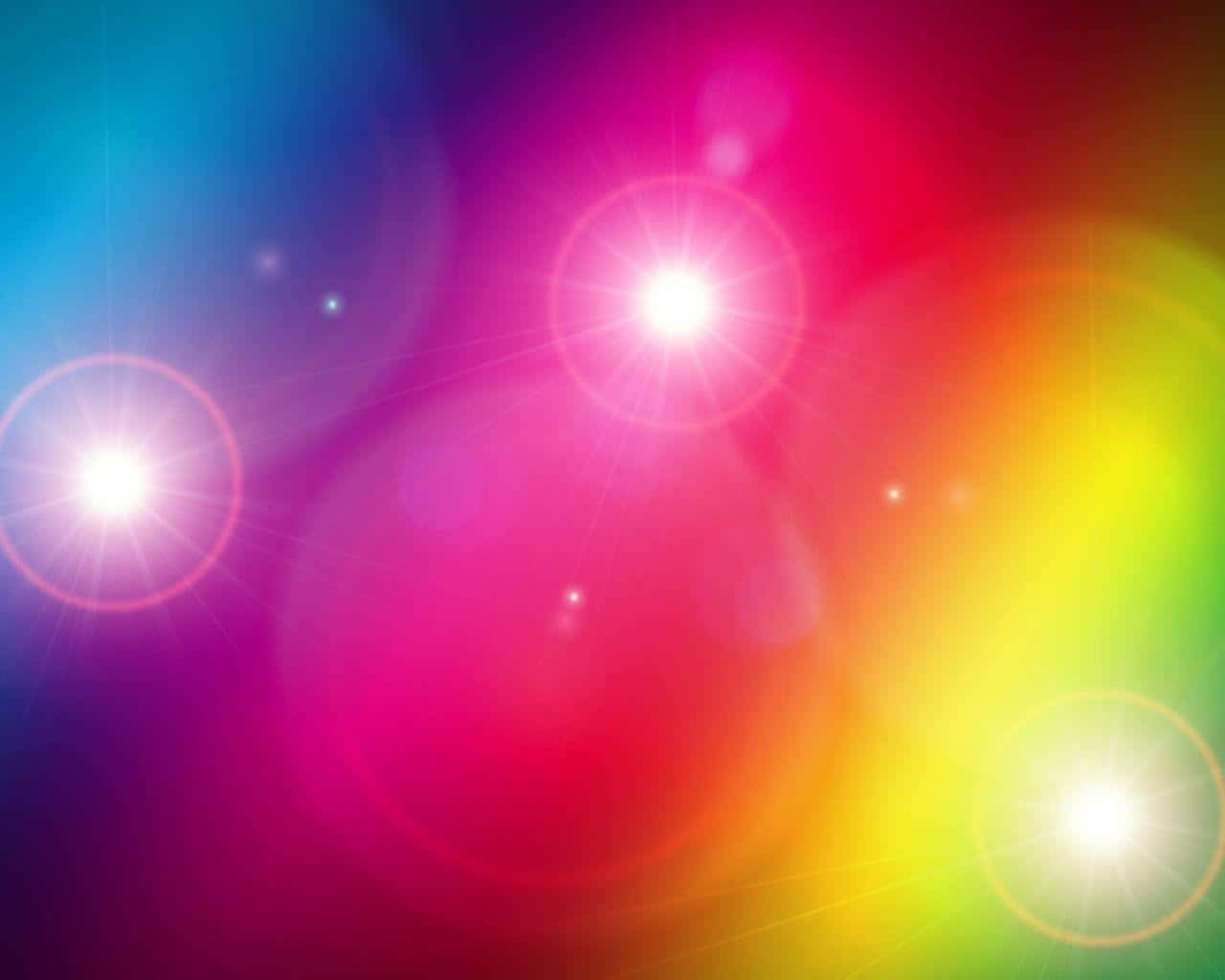 Funk, rainbow gradient, glowing lens flares, HD Desktop Wallpaper