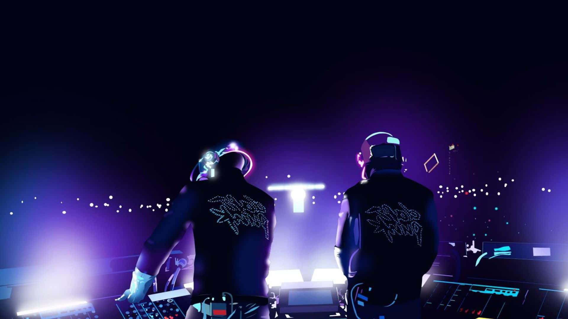 Funkin, neon lights, nighttime rave, Full HD Desktop Wallpaper