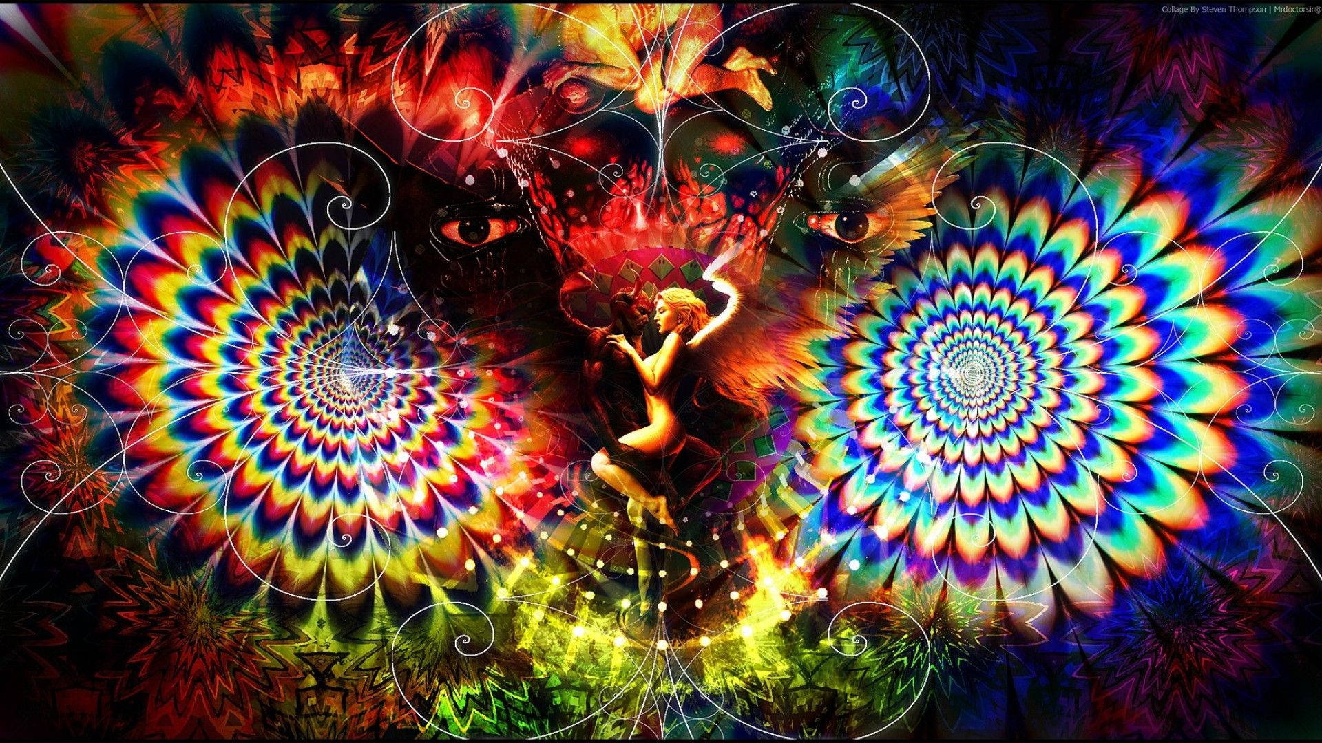 Funky, demon, angel, Full HD Desktop Wallpaper