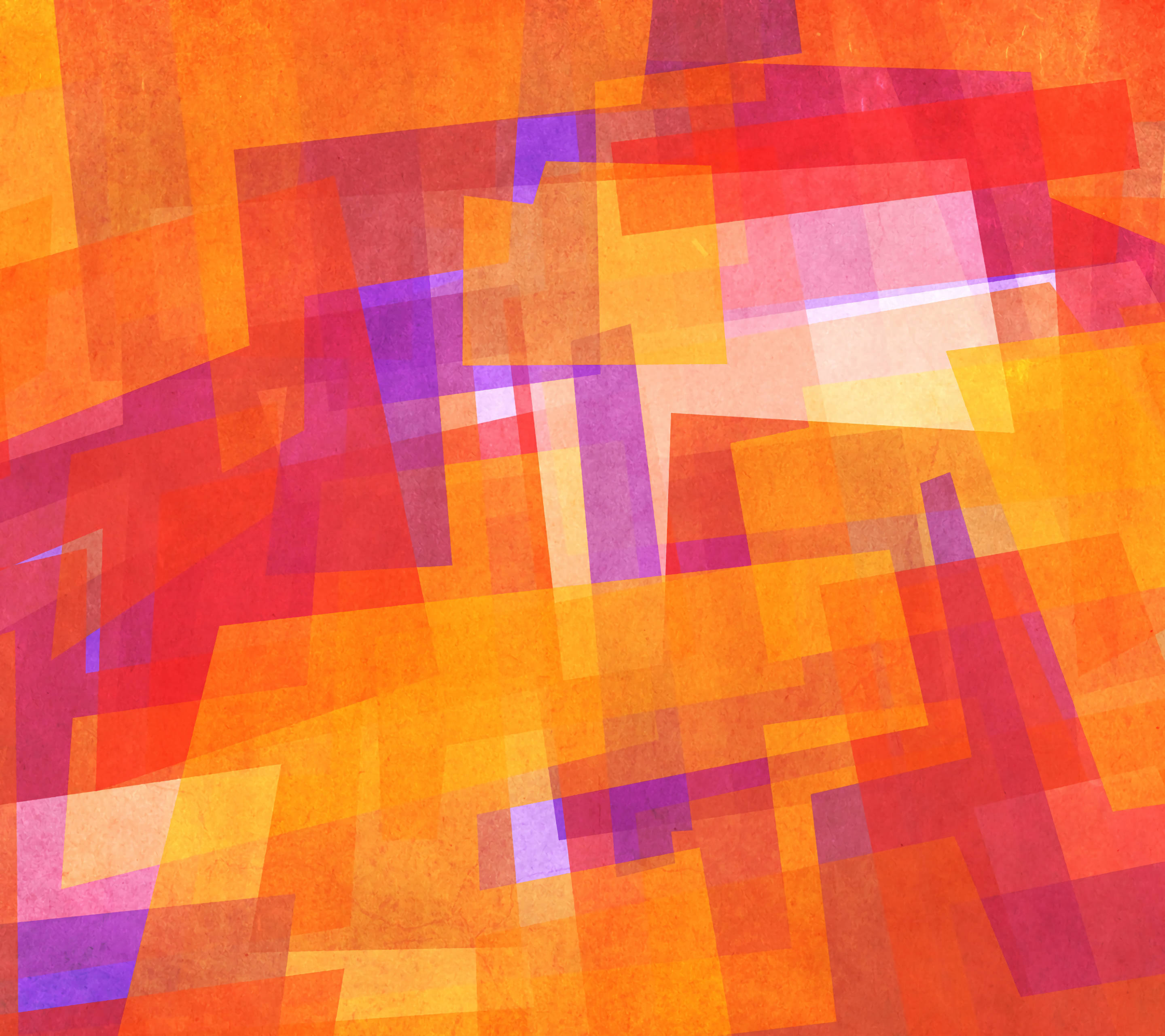 orange red, purple, geometric shapes, 2K Desktop Wallpaper