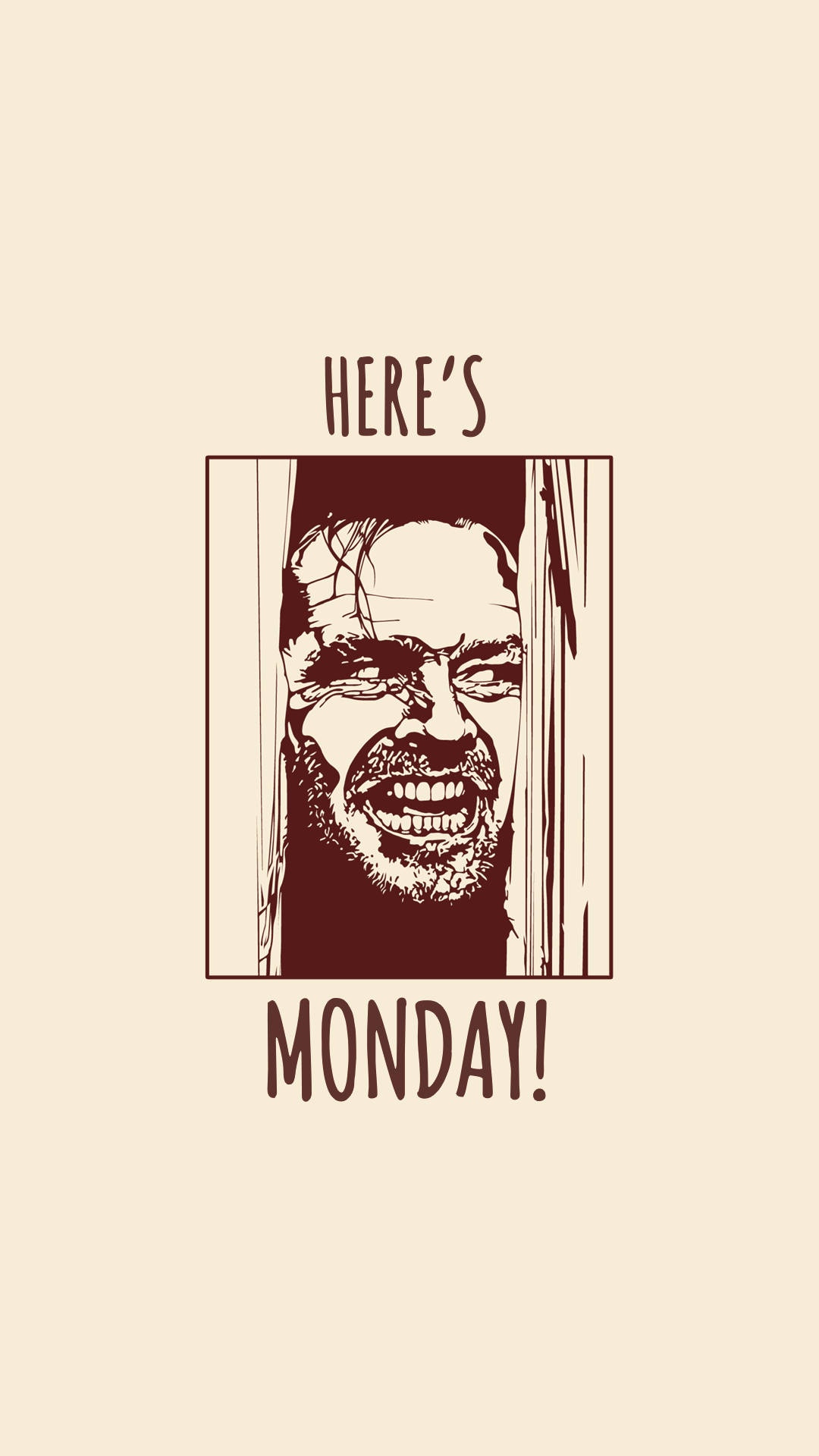 Funny Aesthetic, Here's Monday, furious face, Full HD Phone Wallpaper