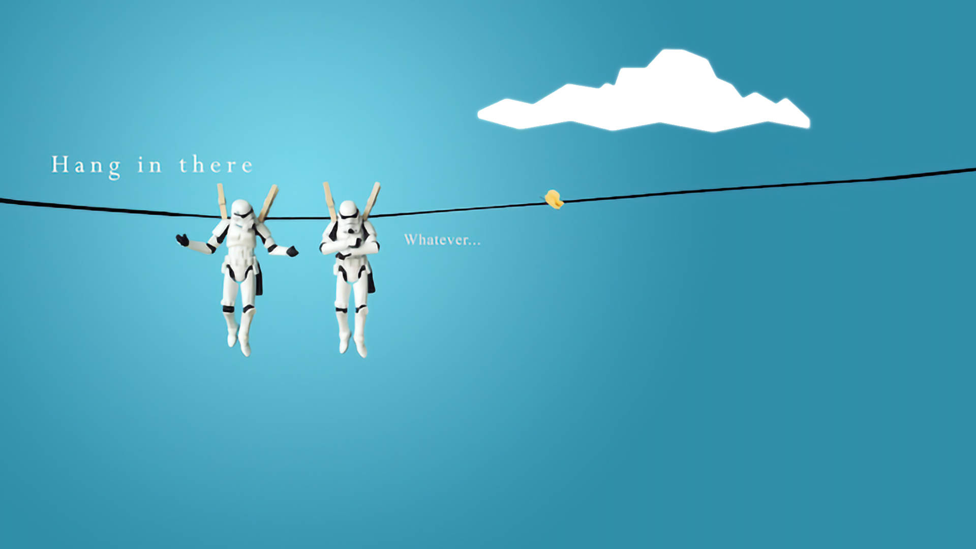 Funny Aesthetic, hanging stormtroopers, clothesline, Full HD Desktop Wallpaper