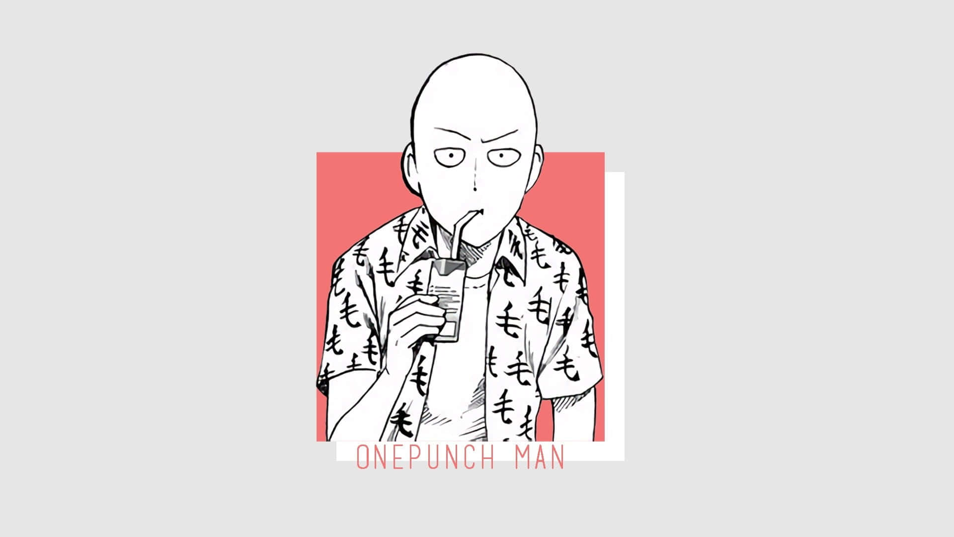 bald anime character, patterned shirt, glass, Full HD Desktop Wallpaper