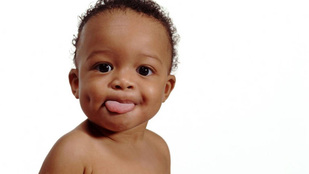funny baby, dimple, dark curly hair, SD Desktop Wallpaper
