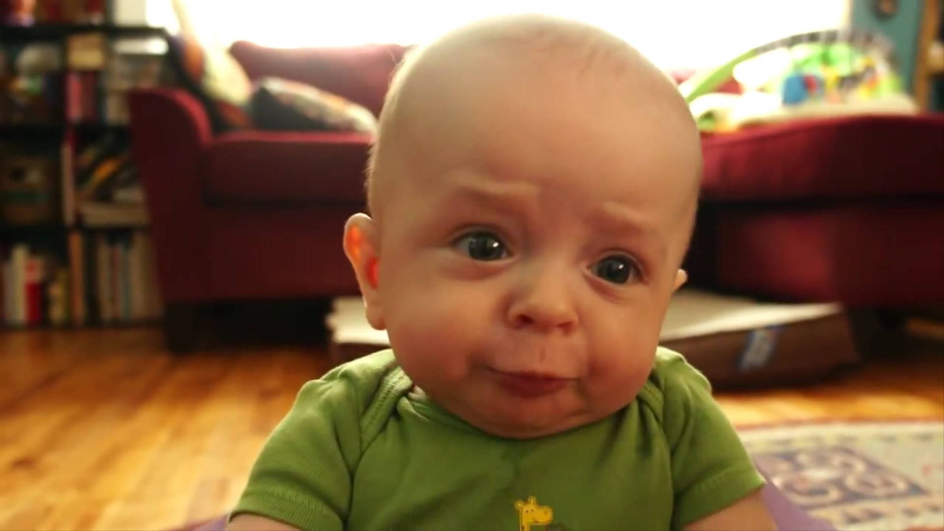 Sassy Sour-Faced Sweetheart, big blue eyes, pouty face, Full HD Desktop Wallpaper