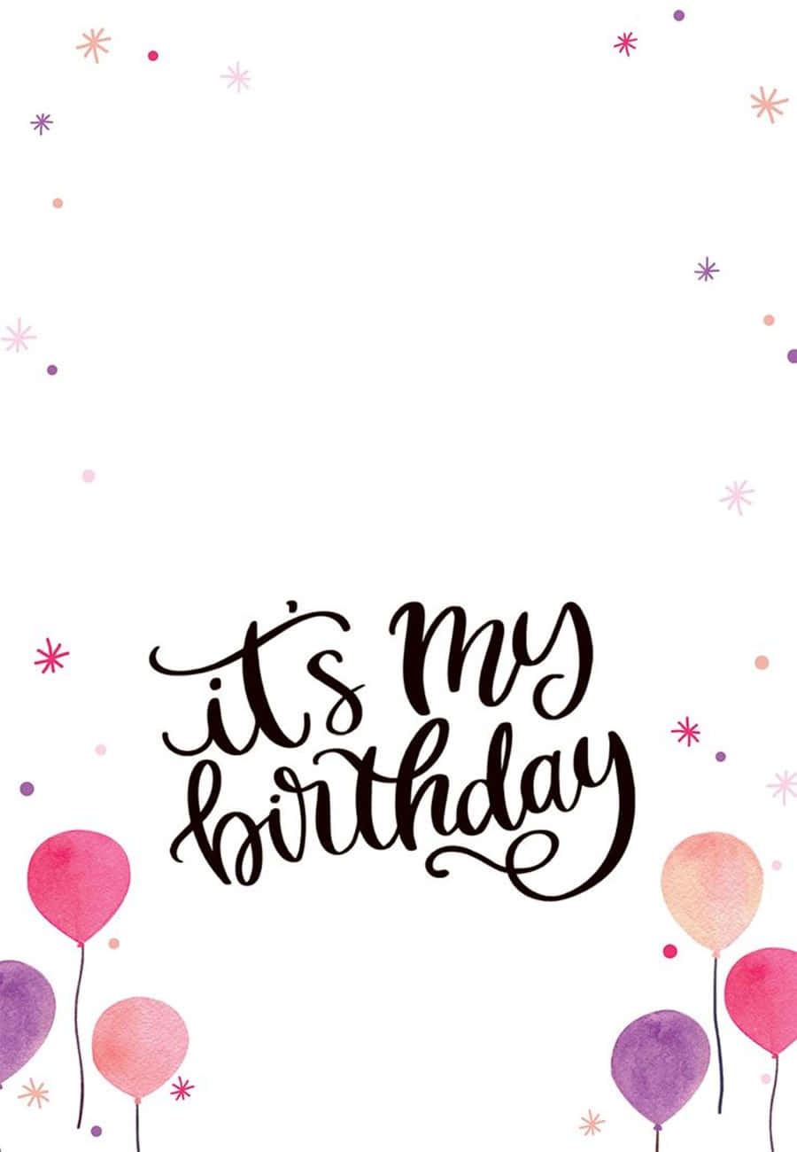 cute frame, black script, pastel balloons, HD Phone Wallpaper