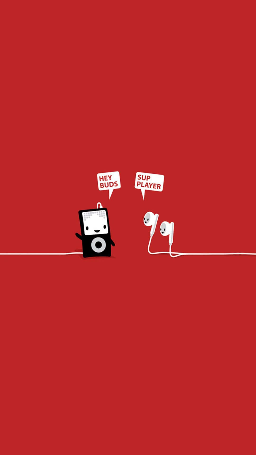 Funny Clean, iPod, earbuds, Full HD Phone Wallpaper