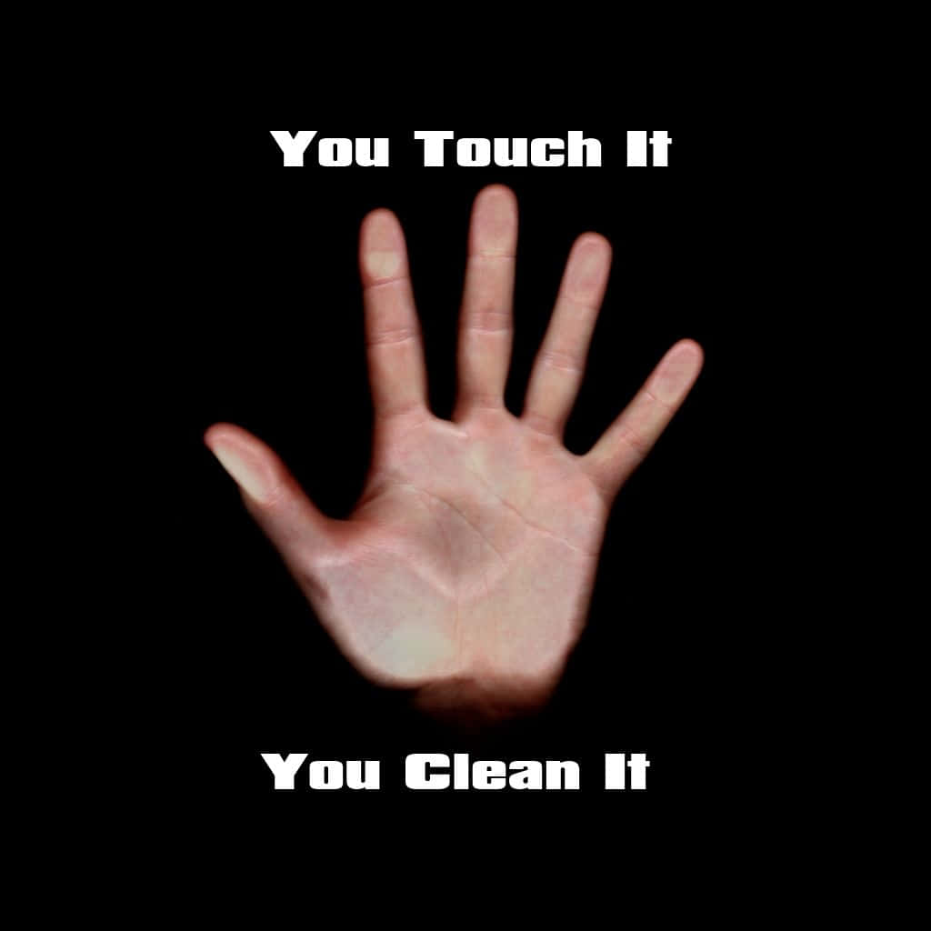 Funny Clean, black background, white text, SD Desktop Wallpaper