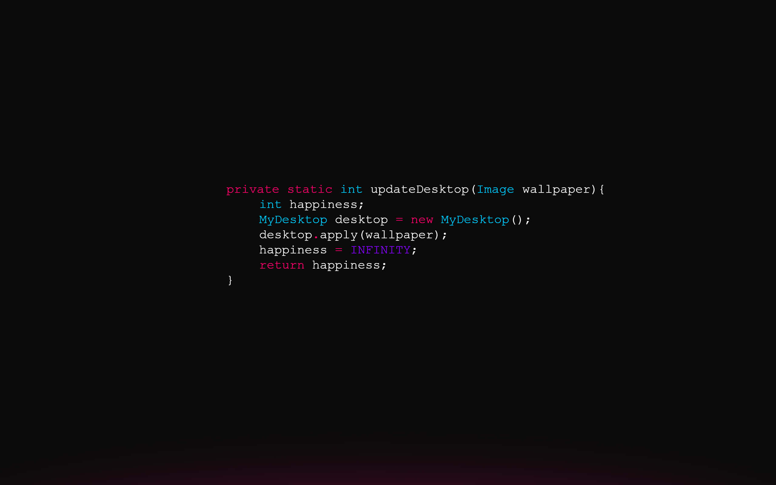 Funny Coding, dark background, glowing multicolored code snippet, 2K Desktop Wallpaper