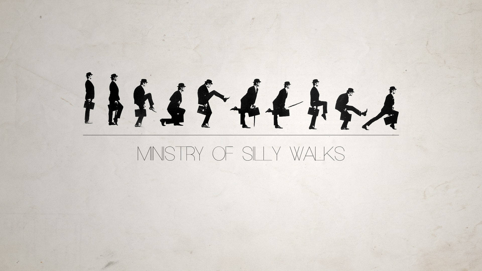 Funny Desktop, black silhouette, man in a suit, Full HD Desktop Wallpaper