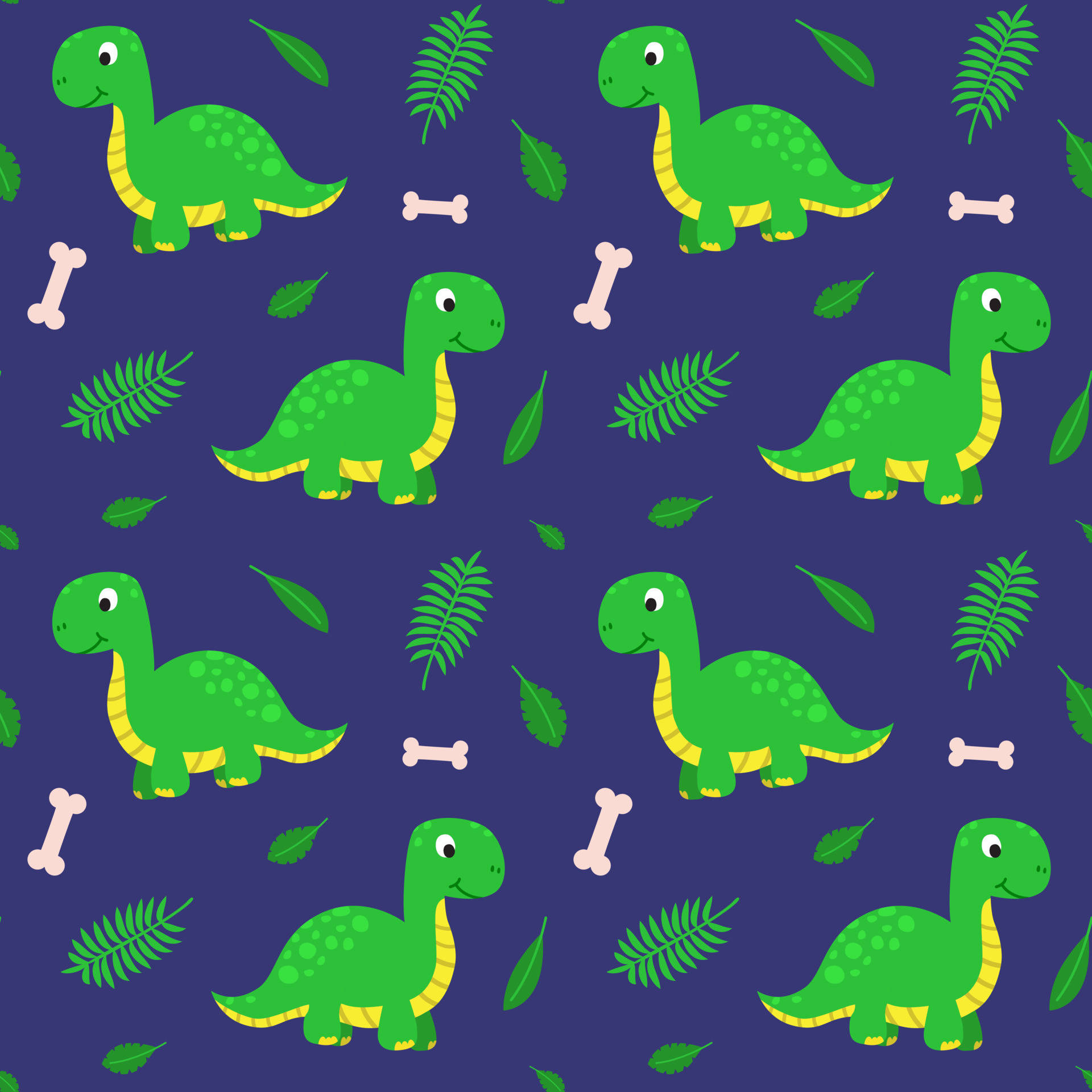 funny dinosaur, party hat, green cartoon dinosaurs, Full HD Desktop Wallpaper