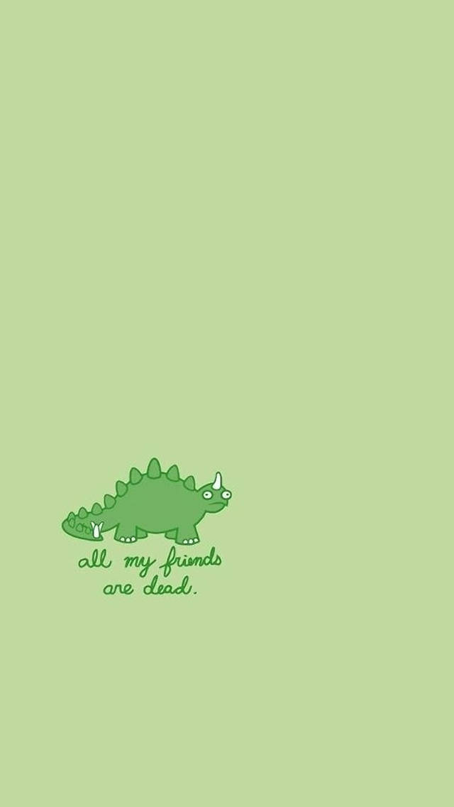 green triceratops, solid light green background, minimalist, SD Phone Wallpaper