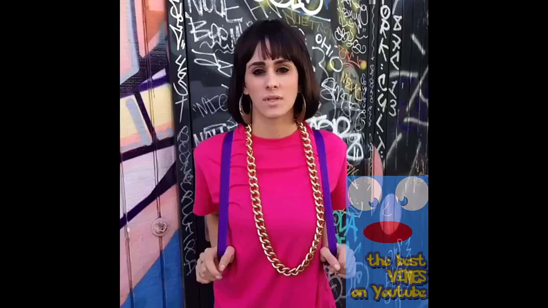 Dora, pink shirt, gold chain, Full HD Desktop Wallpaper